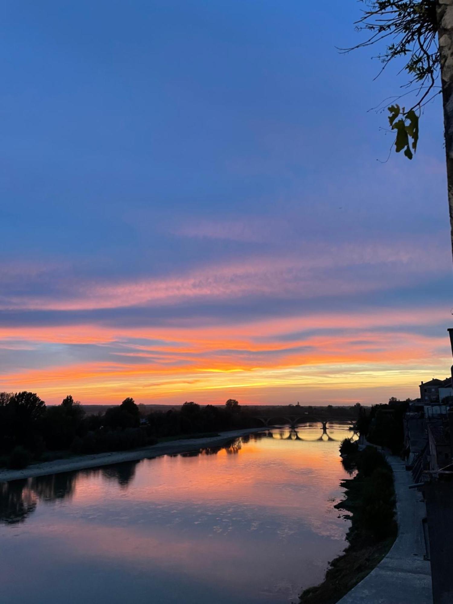Hotel Restaurant Cote Garonne Le Balcon Des Dames - Tonneins Fauillet Marmande - Vue Panoramique Bord De Garonne Chambres Climatisees Εξωτερικό φωτογραφία